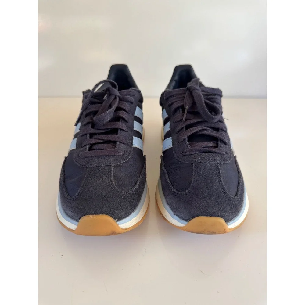 Adidas Run 70s 2.0 Cloudfoam Sneaker Navy Blue Light Blue Gum Sole Mens 8.5